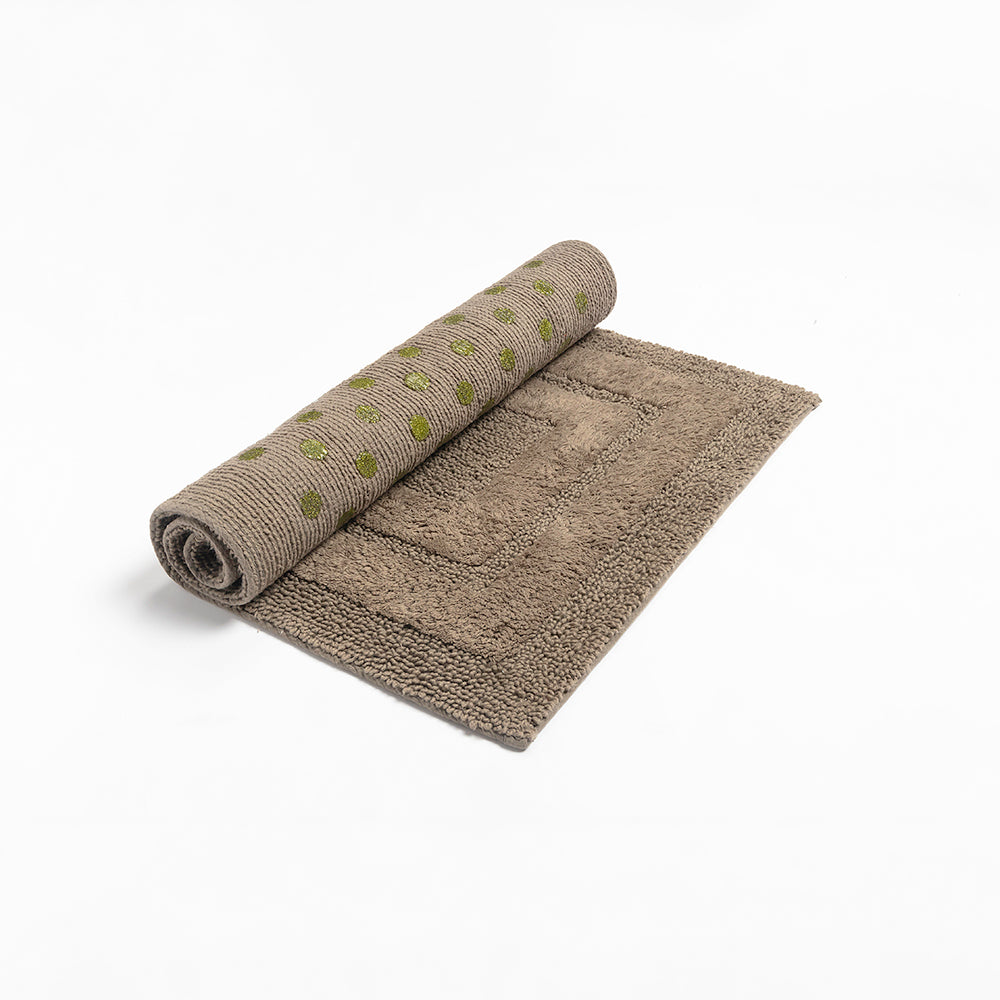 Rosavyn Bloom Bath Mat - Brown