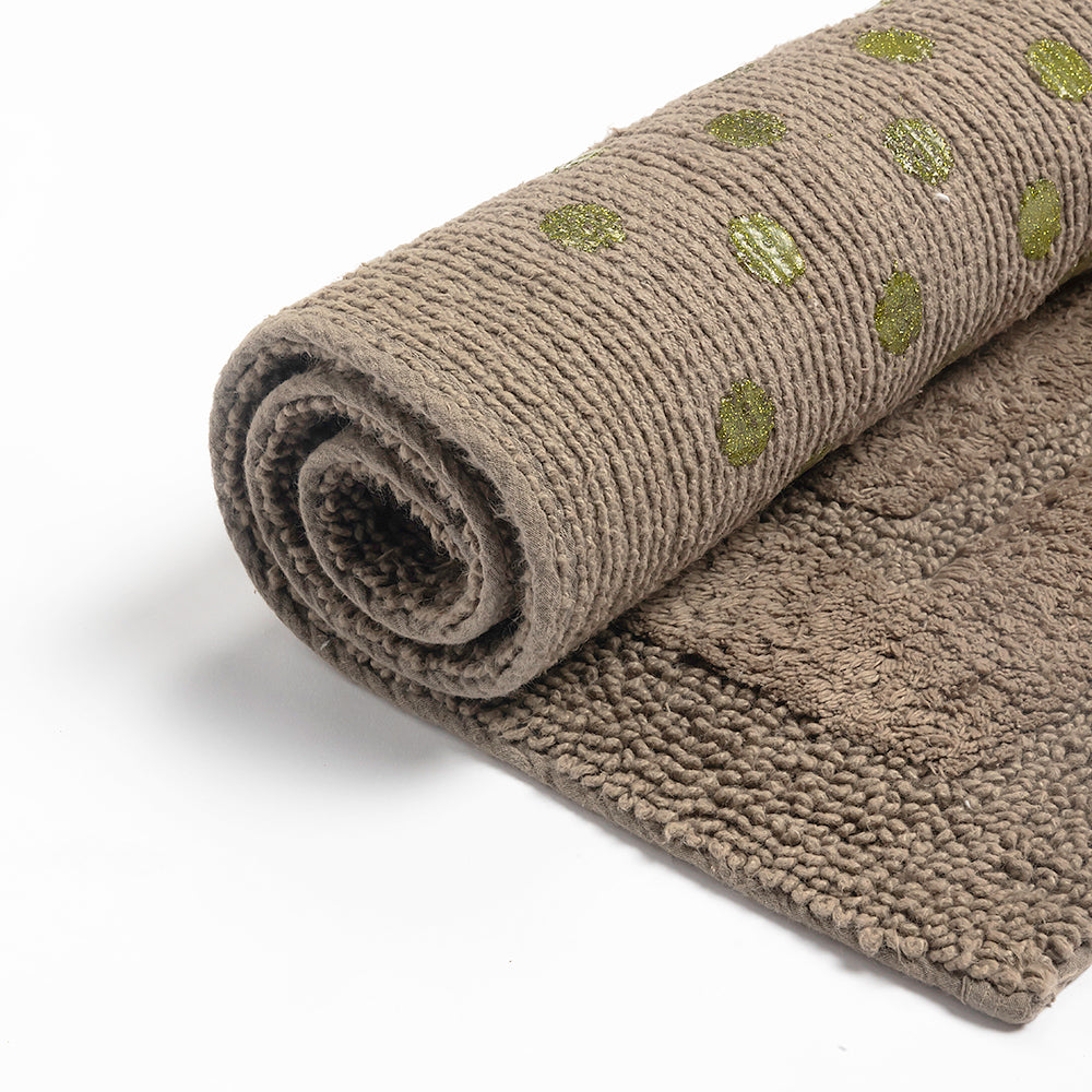Rosavyn Bloom Bath Mat - Brown
