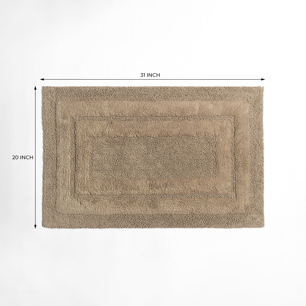 Rosavyn Bloom Bath Mat - Beige