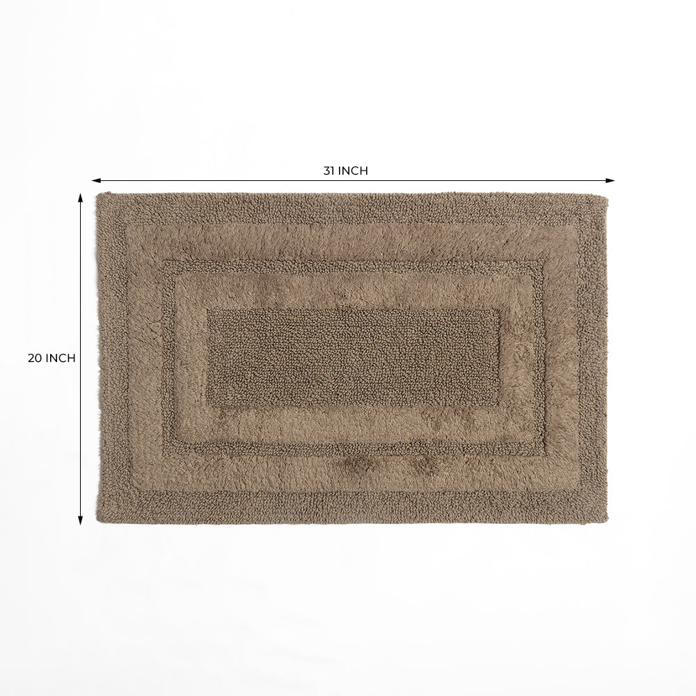 Rosavyn Bloom Bath Mat - Brown