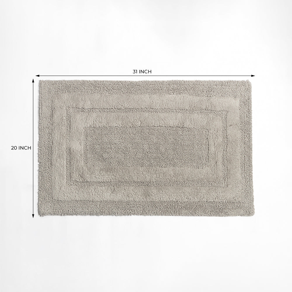 Rosavyn Bloom Bath Mat - Grey
