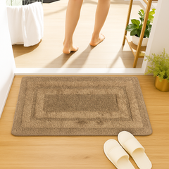 Rosavyn Bloom Bath Mat - Brown