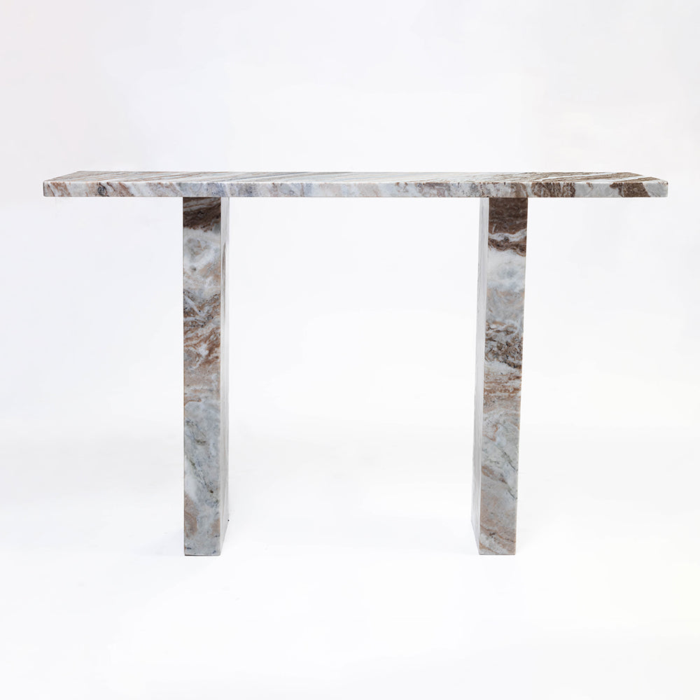 Cauchy Butterscotch Marble Console Table