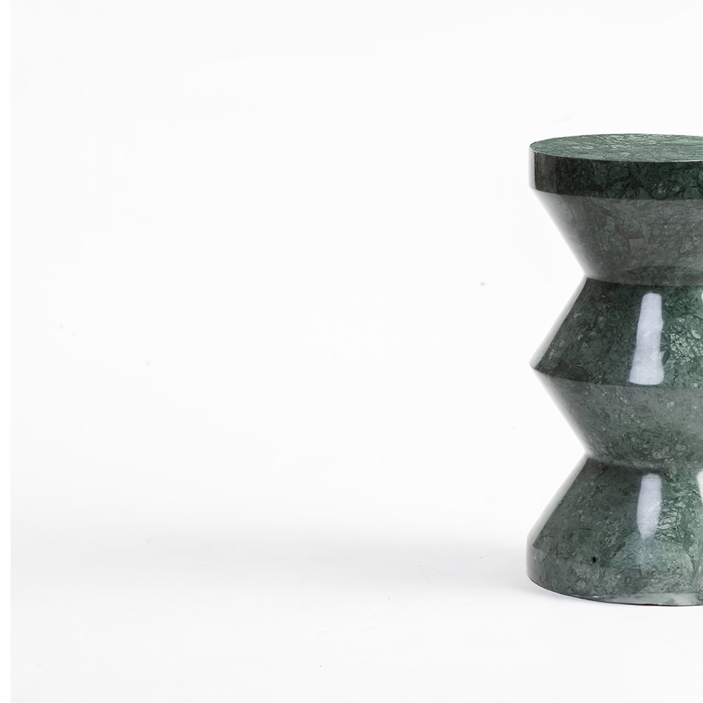 Mantis Green Marble Accent Table