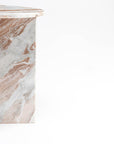 Roscoe Butterscotch Marble Accent Table