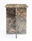 Issa Butterscotch Marble Accent Table