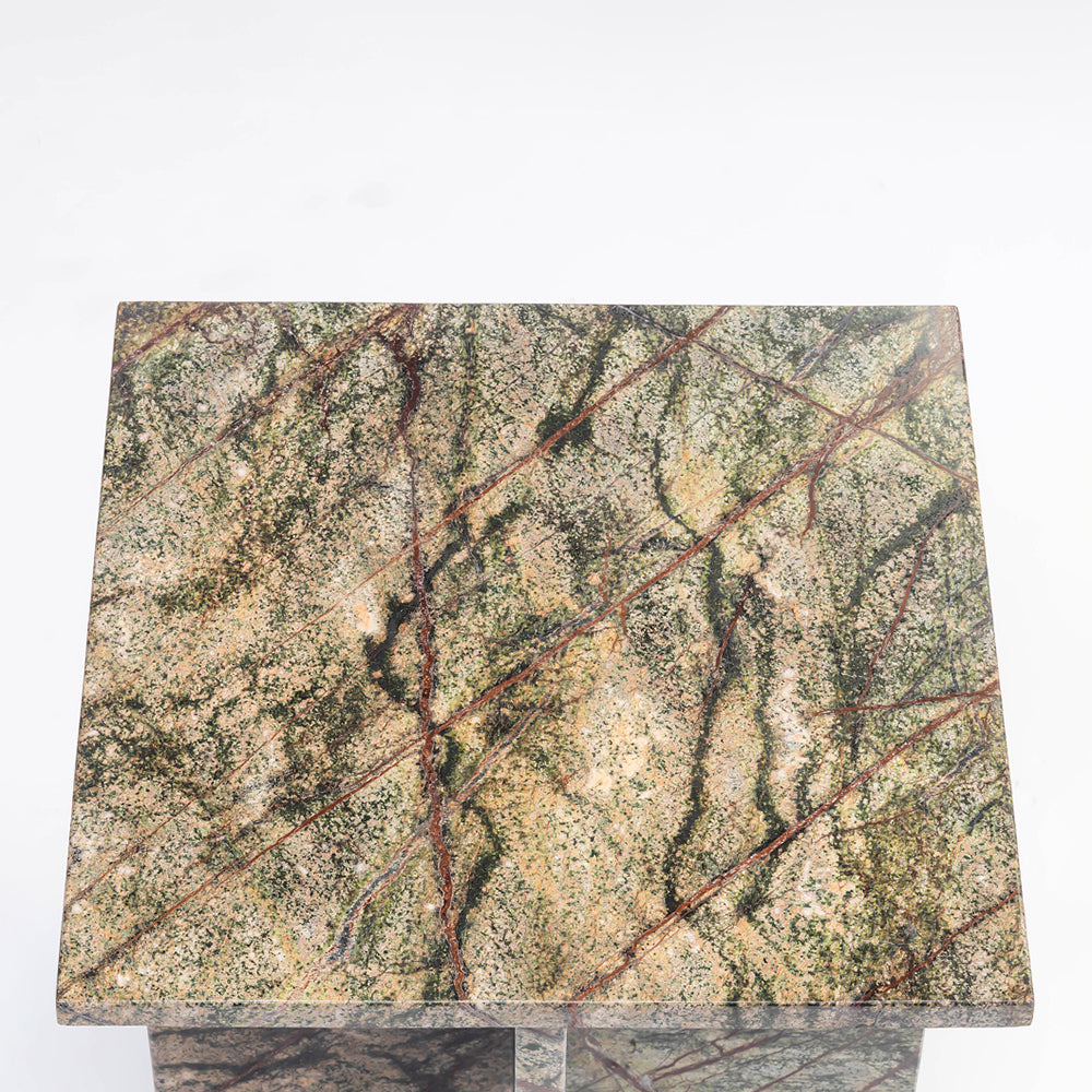 Issa Butterscotch Marble Accent Table