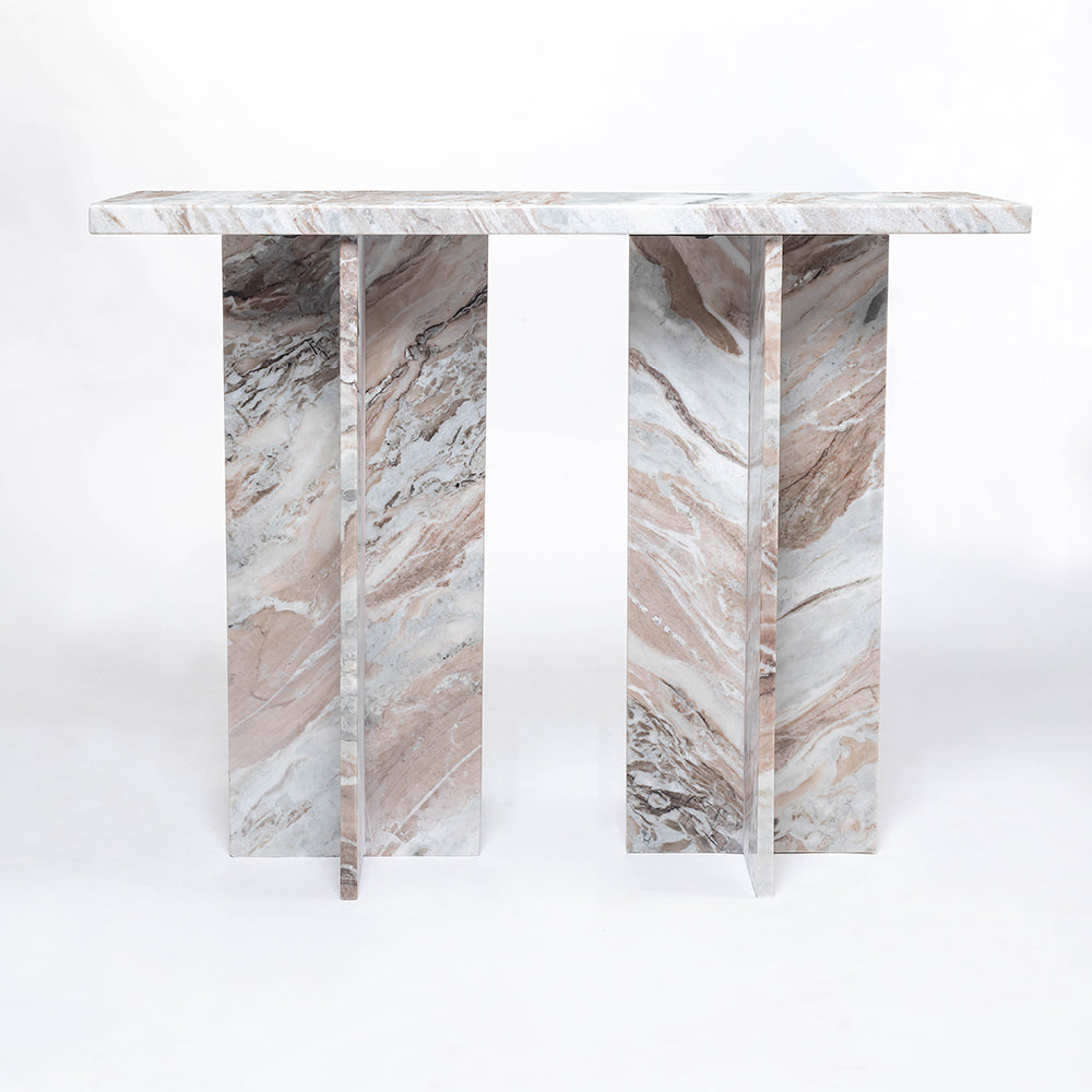 Guapo Butterscotch Marble Console Table