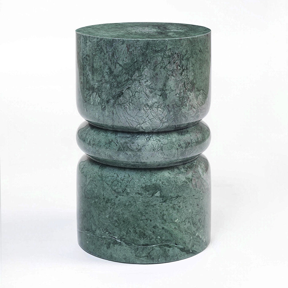 Troye Green Marble Accent Table