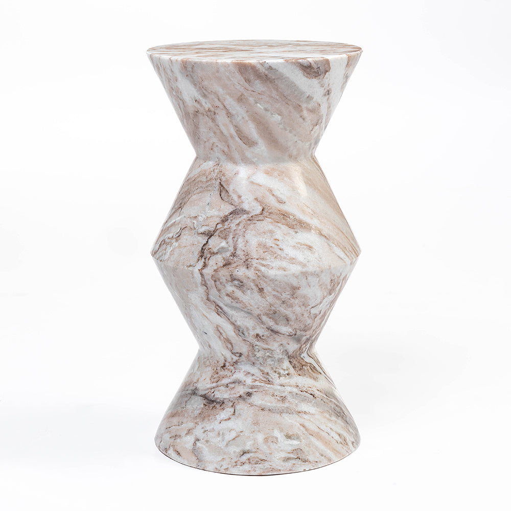 Murd Butterscotch Marble Accent Table