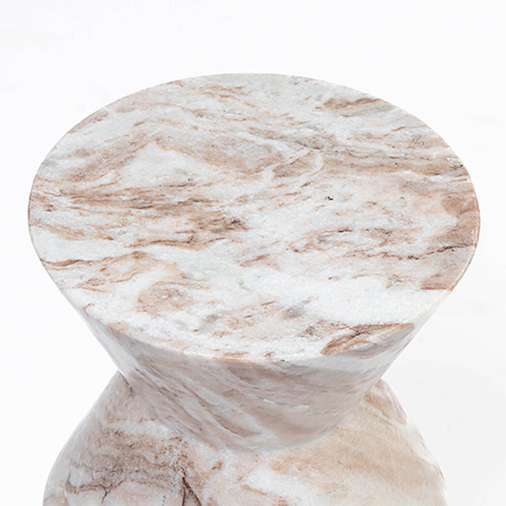 Murd Butterscotch Marble Accent Table