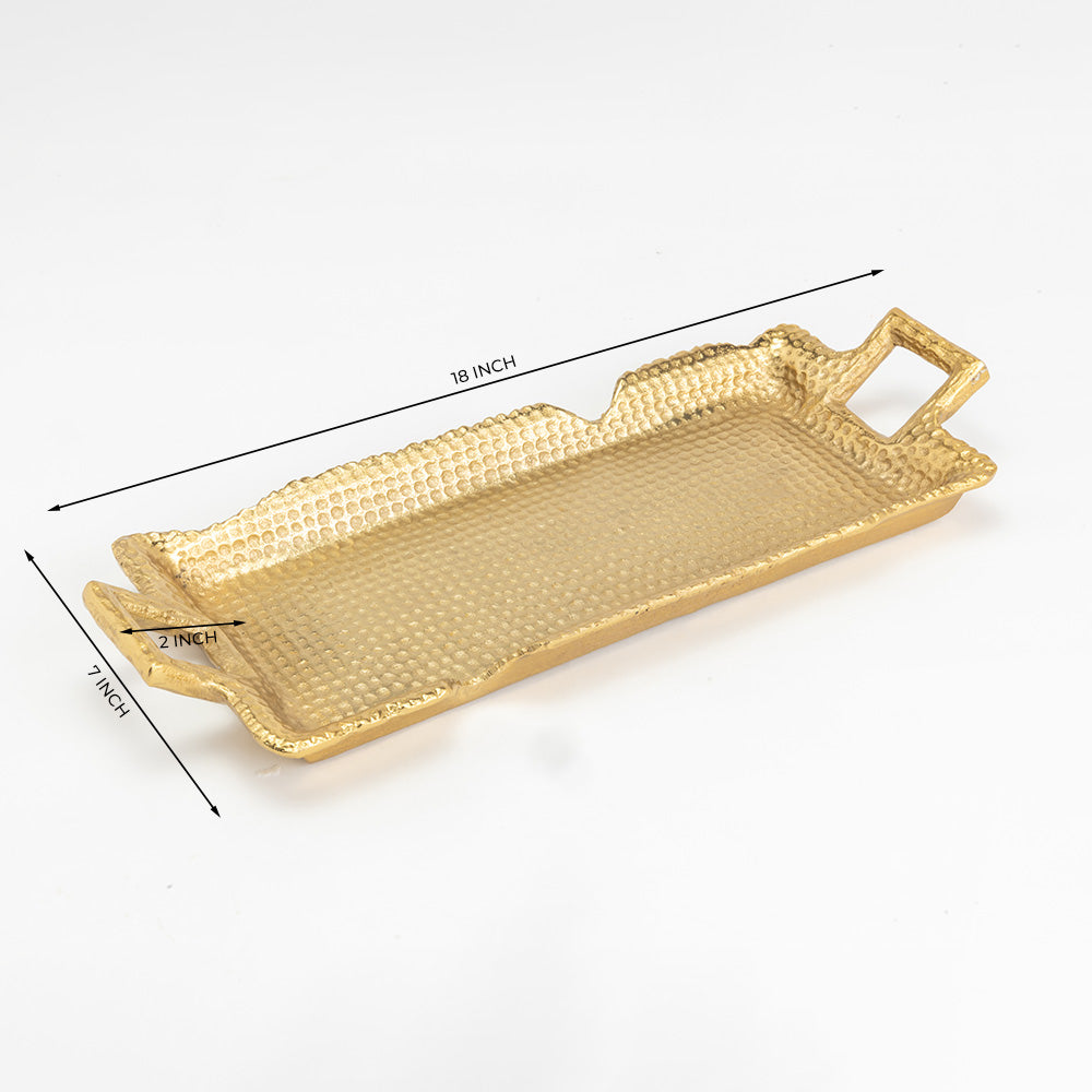 Lovine Handcrafted Aluminium Tray