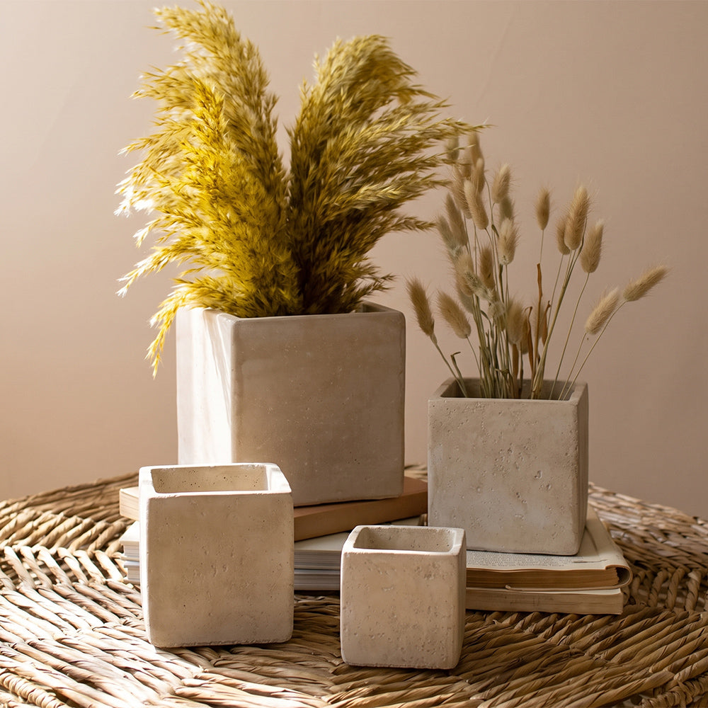 Kimbra Cement Pot S/2` - All