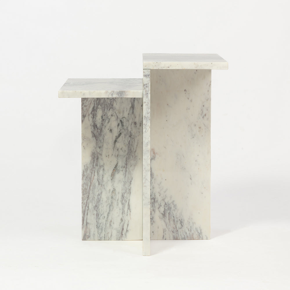 Violet Vein Marble Accent Table