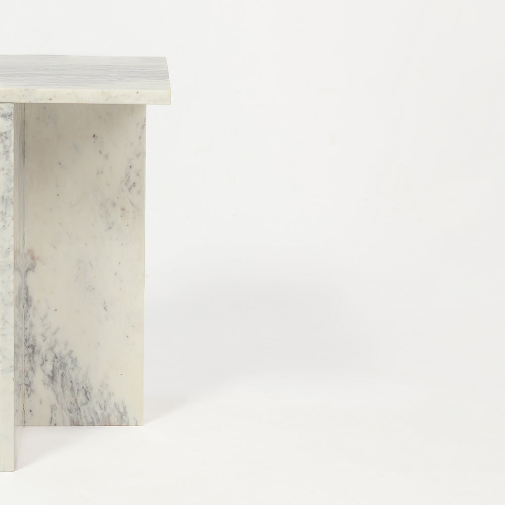 Violet Vein Marble Accent Table