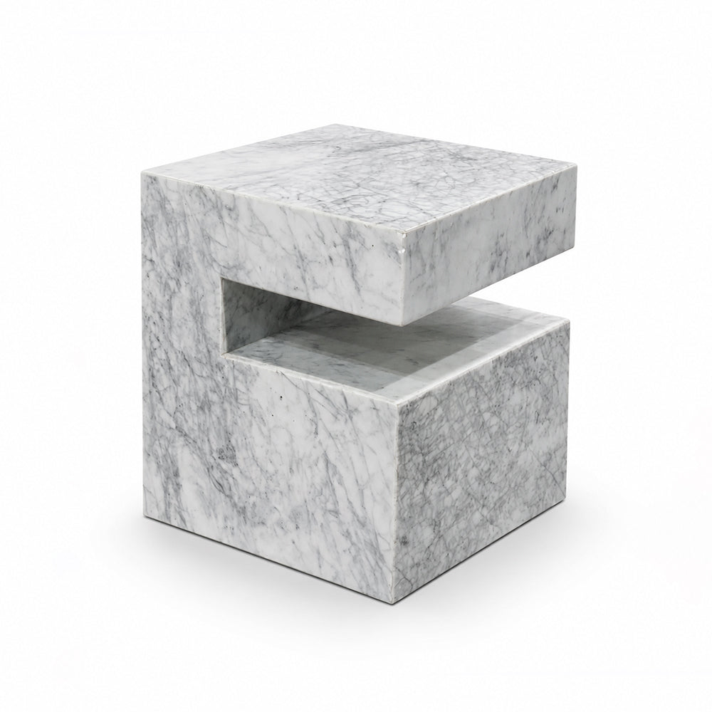 Sawar Marble Motto Accent Table