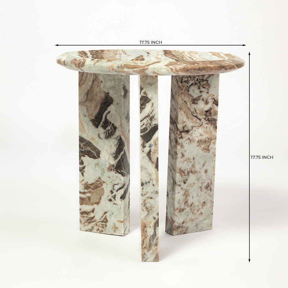Sawar Marble Aitry Accent Table