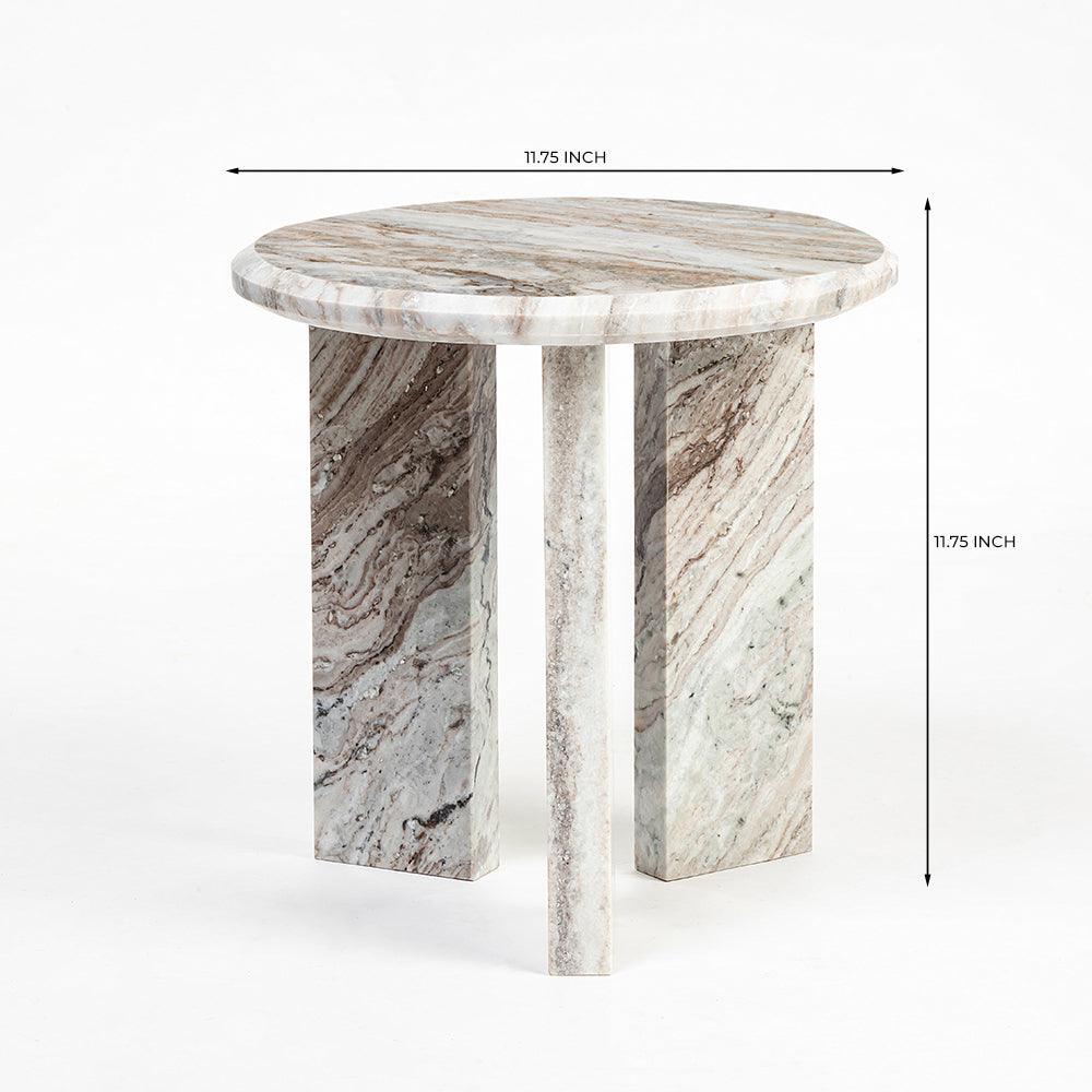 Miggo Sawar Marble Round Coffee Table - Small