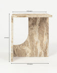 Panther Marble Cyril Accent Table