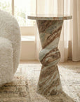 Sawar Marble Keine Accent Table