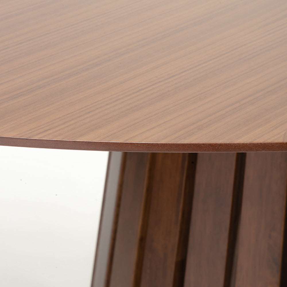 Helter MDF Walnut 8 Seater Dining Table