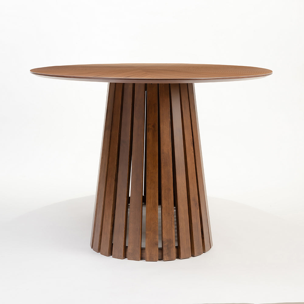 Helter MDF Walnut 6 Seater Dining Table