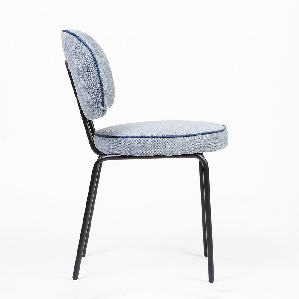 Cotton Relae Dining Chair with Metal