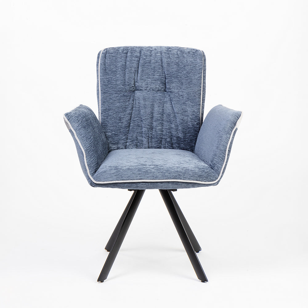 Cotton Octup Dining Chair with Metal