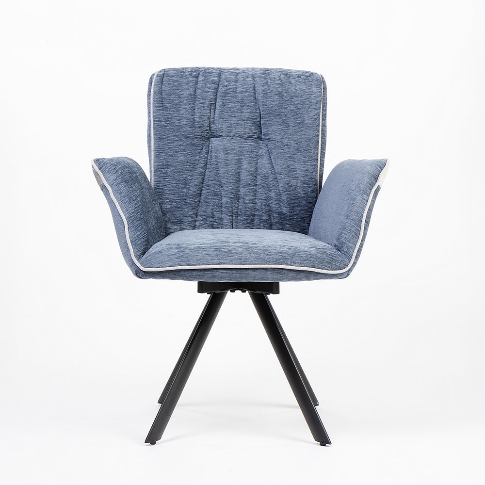 Cotton Octup Dining Chair with Metal