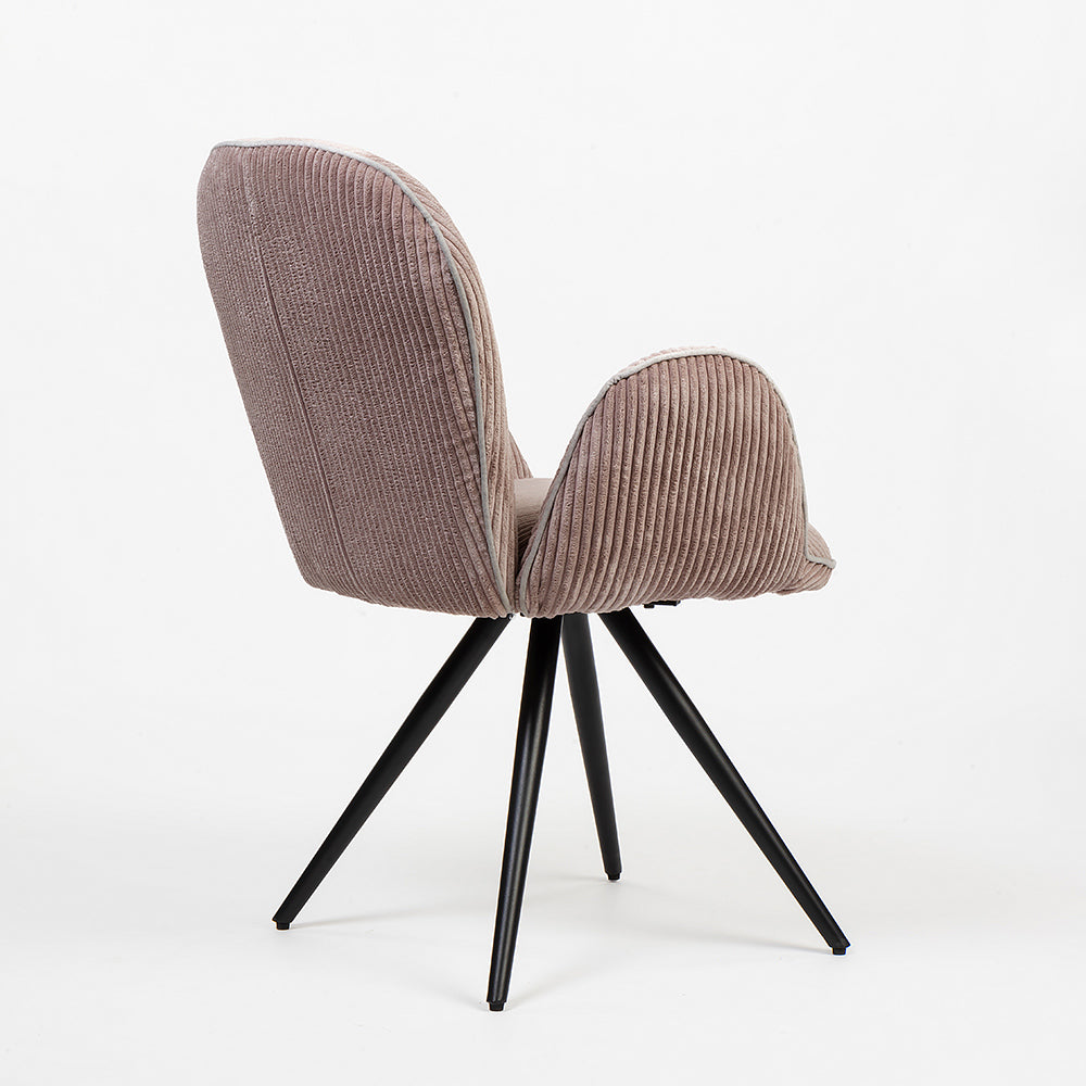 Velvet Jhene Dining Chair with Metal