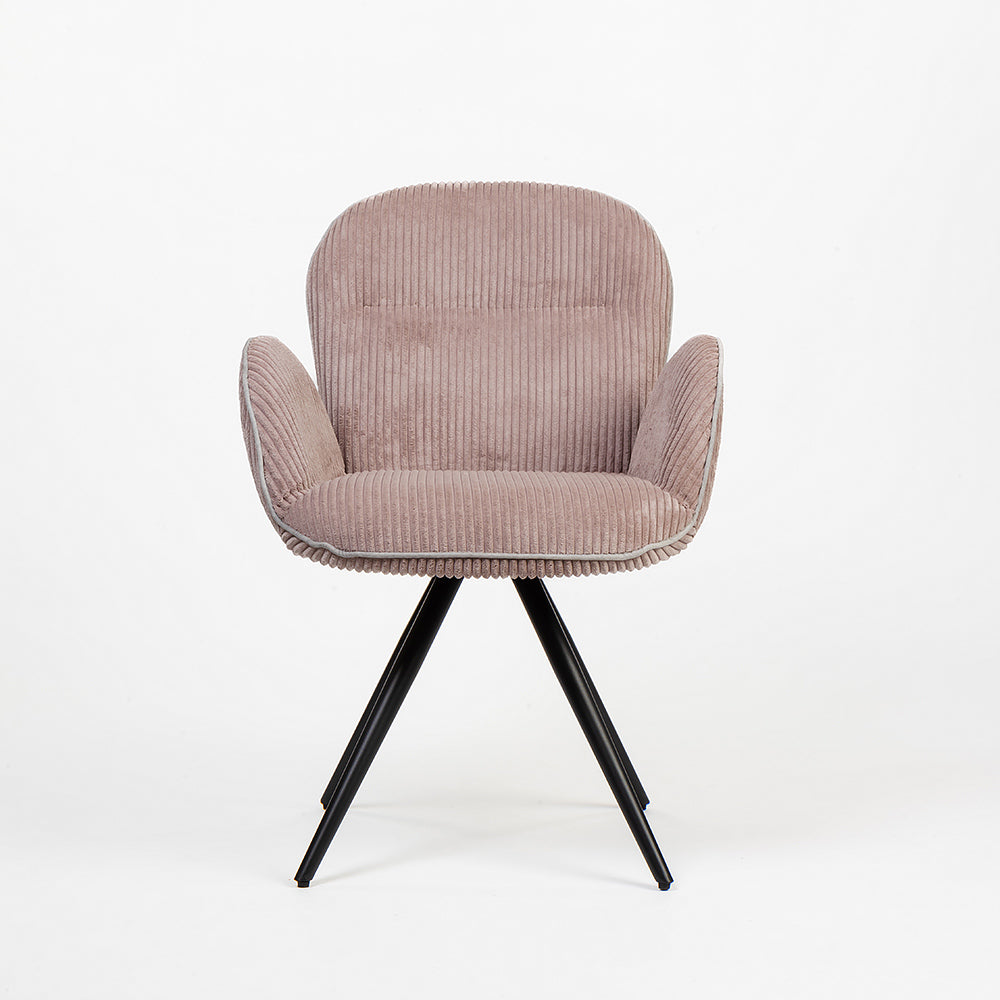 Velvet Jhene Dining Chair with Metal