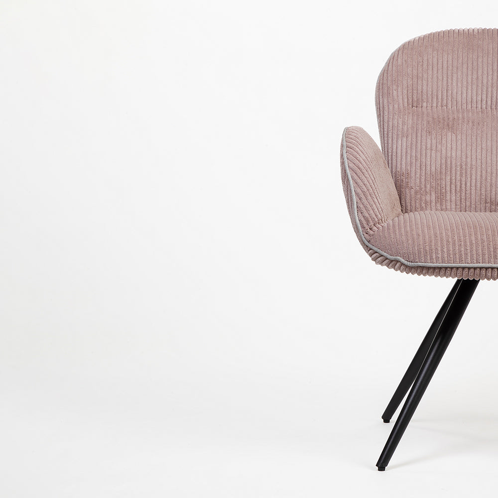 Velvet Jhene Dining Chair with Metal