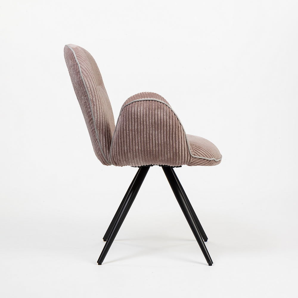 Velvet Jhene Dining Chair with Metal