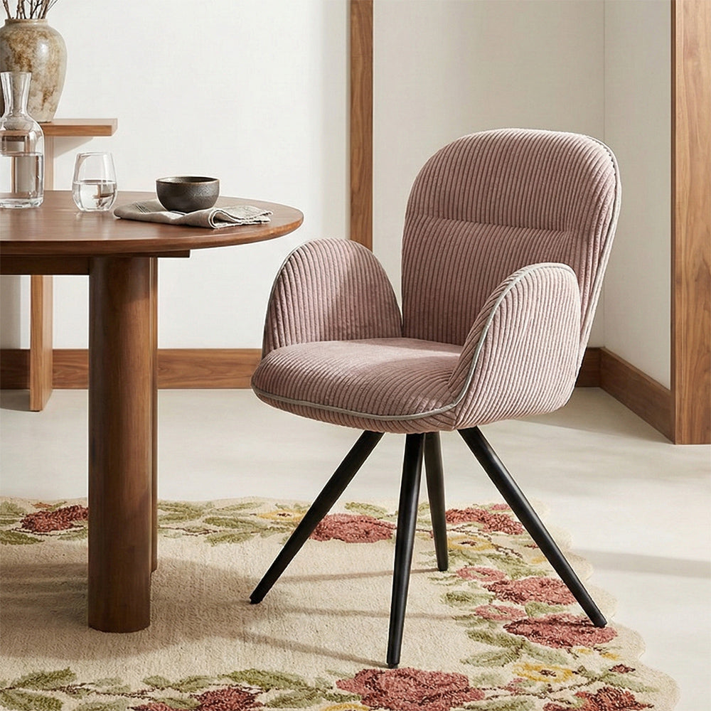 Velvet Jhene Dining Chair with Metal