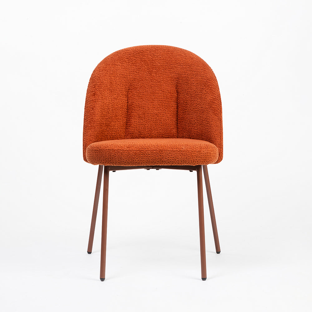 Boucle Alici Dining Chair with Metal