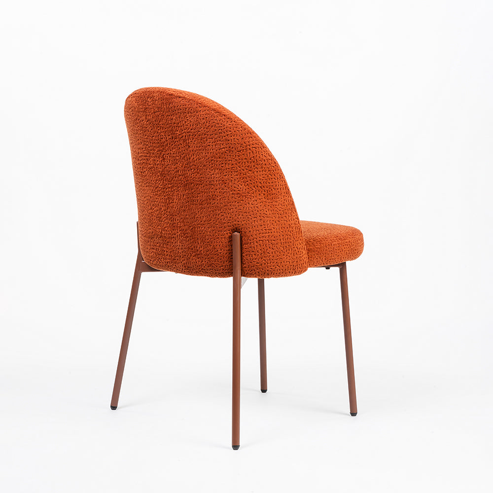 Boucle Alici Dining Chair with Metal