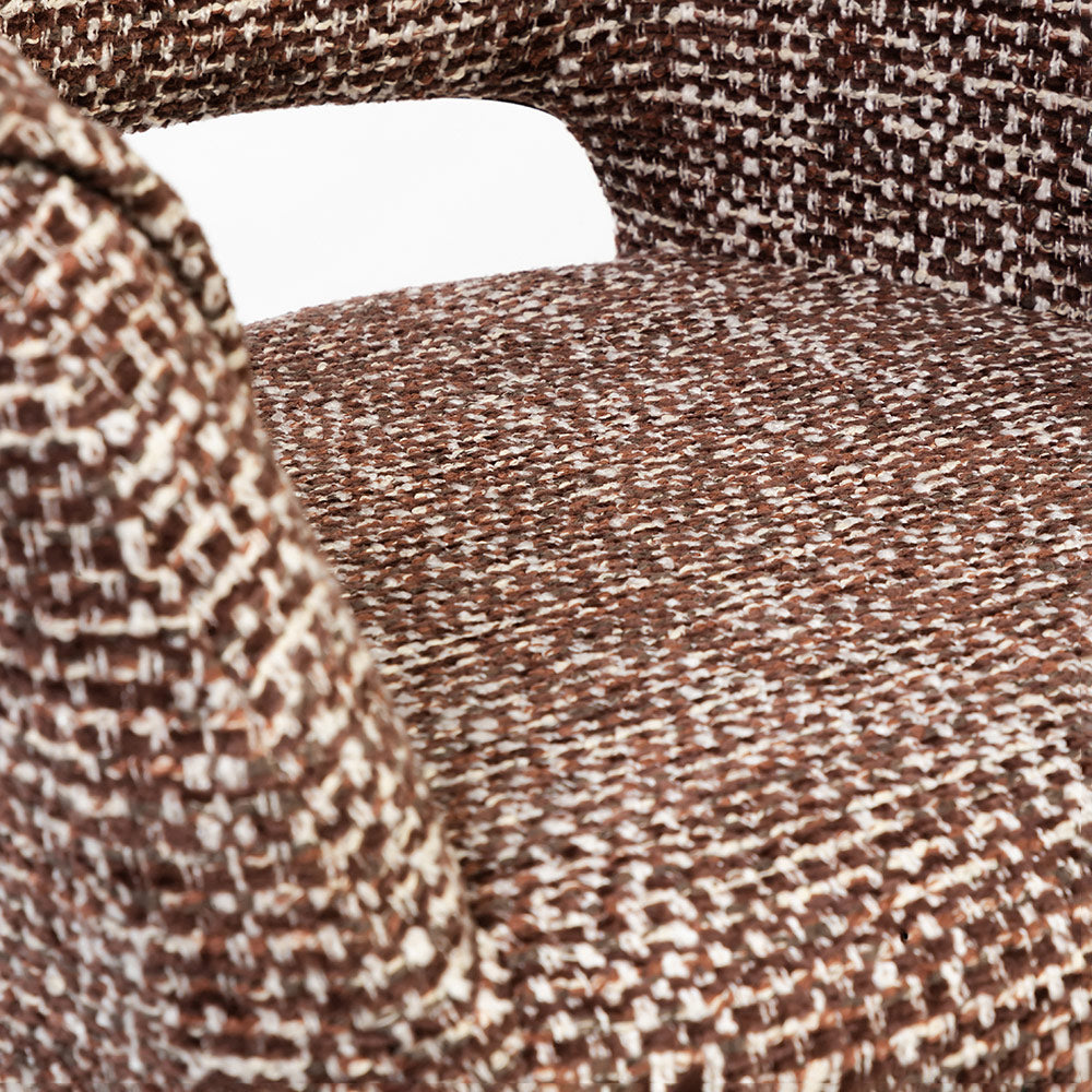 Boucle Wisko Dining Chair with Metal- Swivel