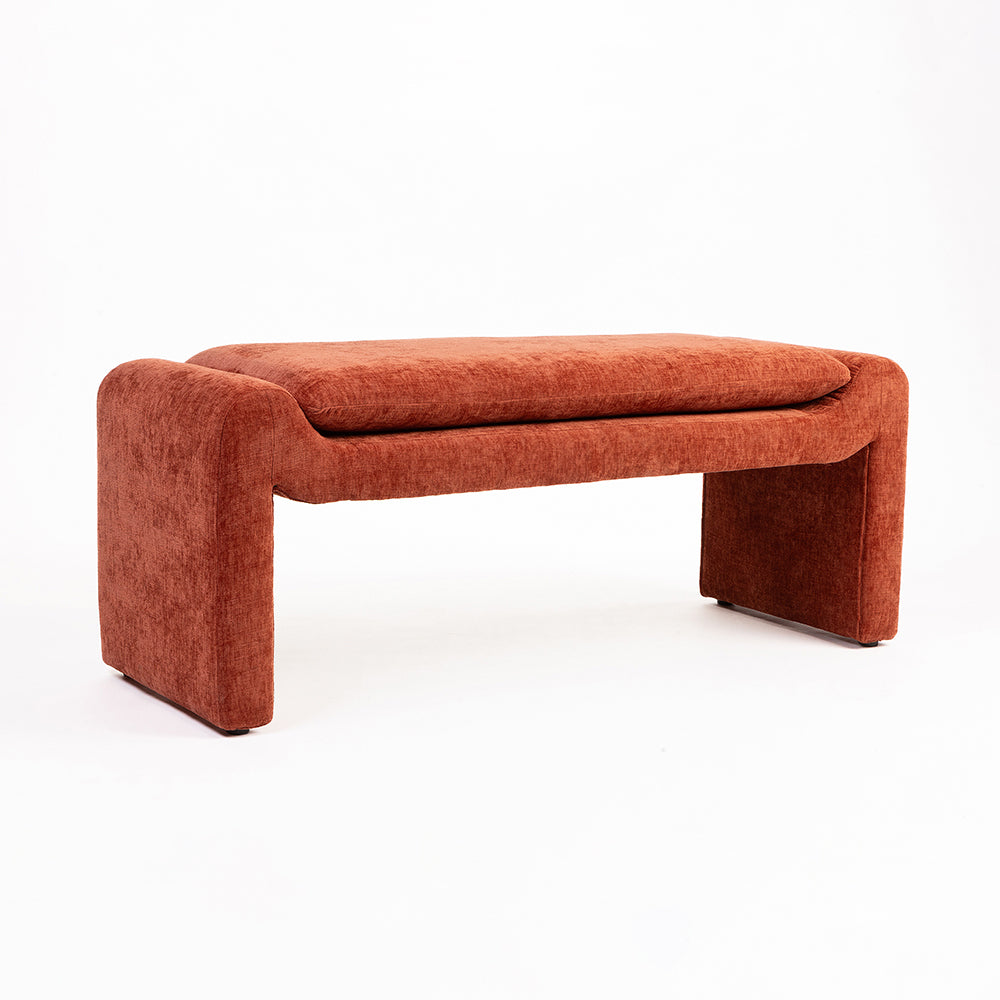 Mustar Velvet Bench