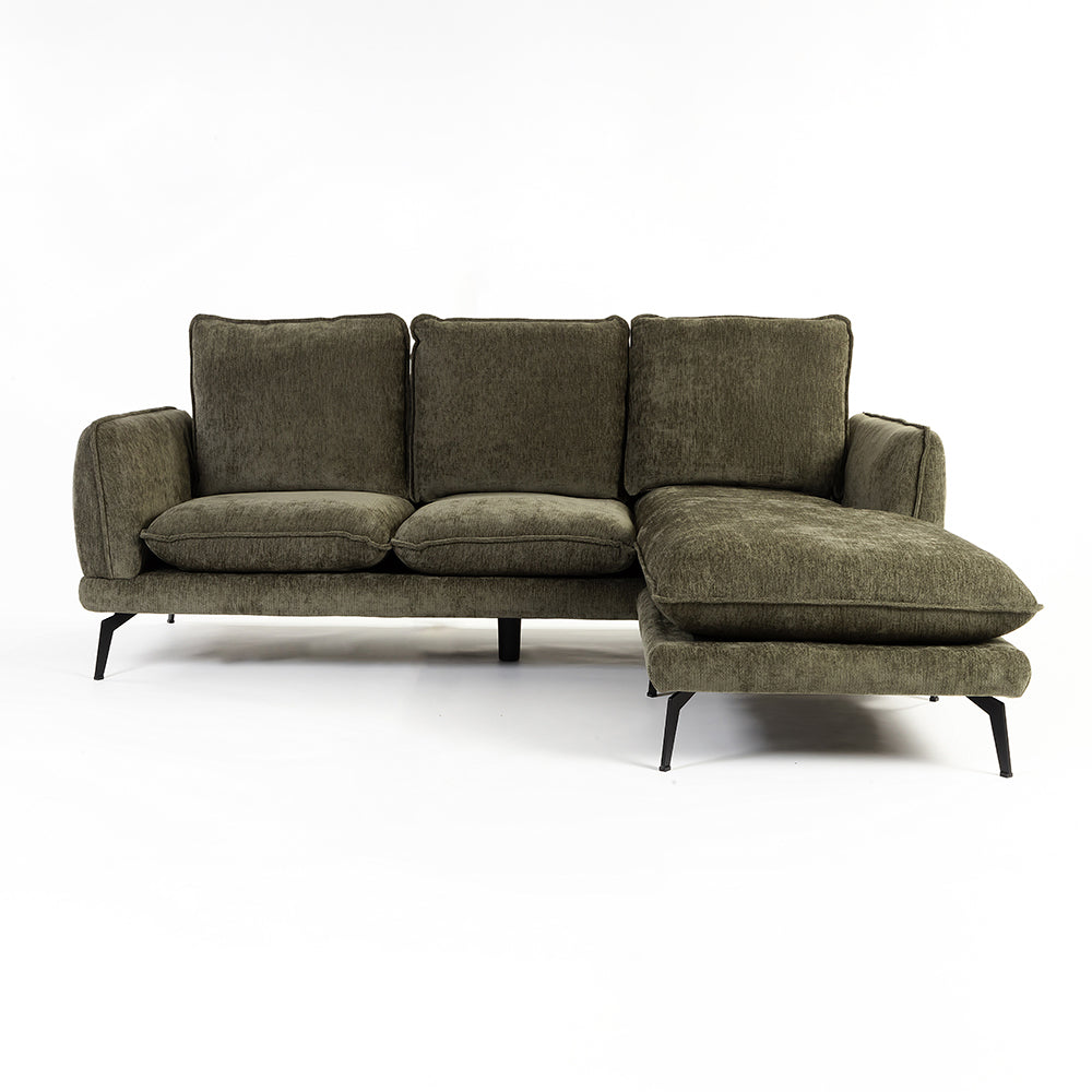 Tonite Reversible Velvet 3 Seater Sofa