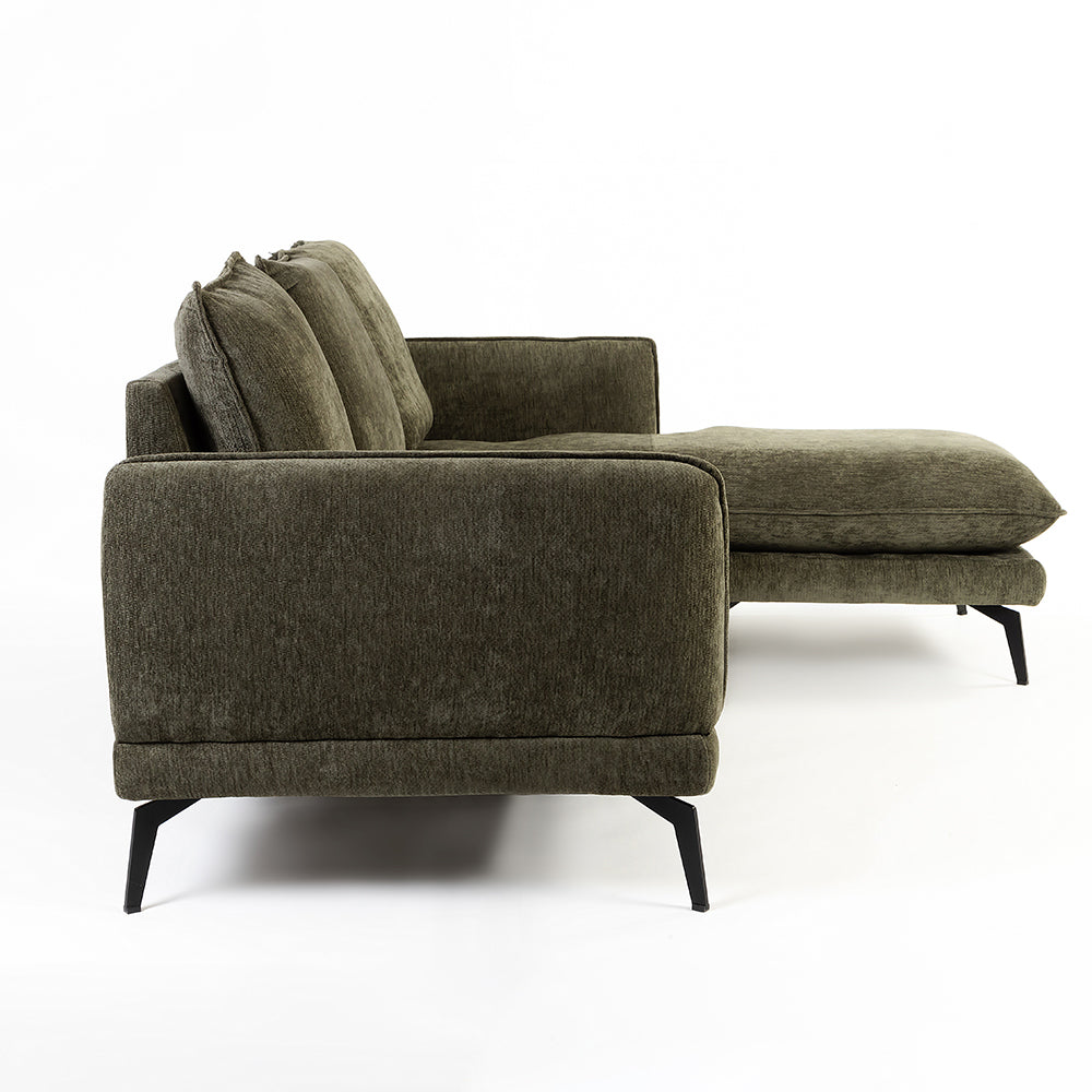 Tonite Reversible Velvet 3 Seater Sofa