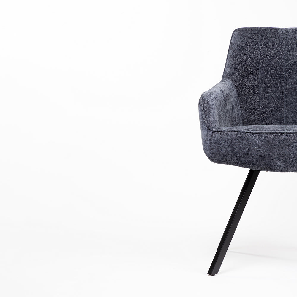 Koda Boucle Dining Chair with Metal