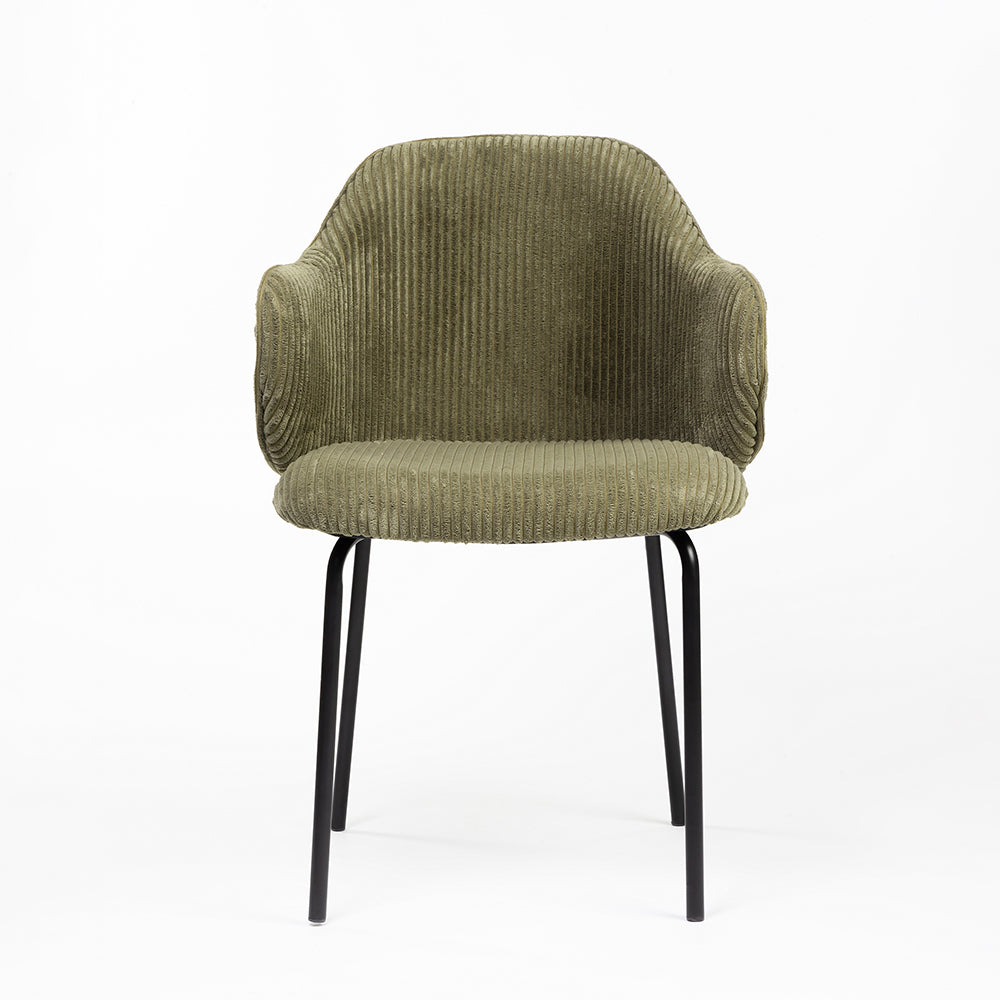 Choppa Velvet Dining Chair with Metal