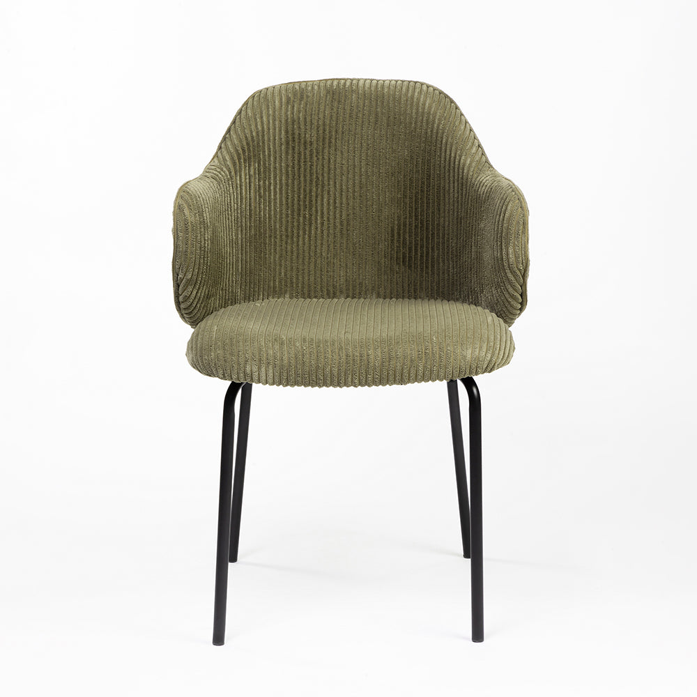 Choppa Velvet Dining Chair with Metal