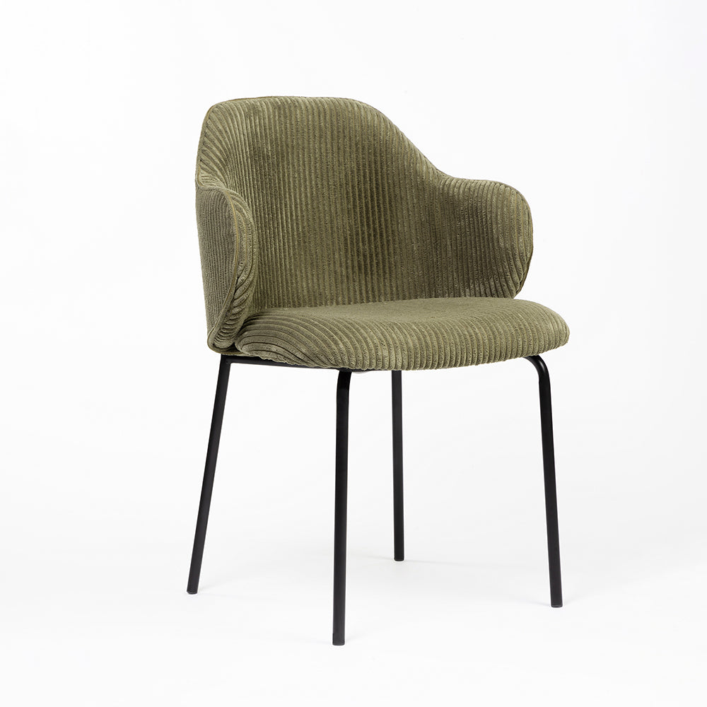 Choppa Velvet Dining Chair with Metal