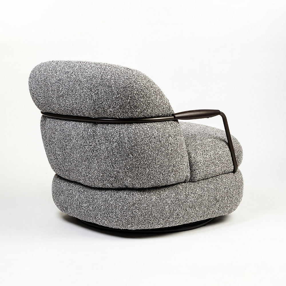 Sebum Boucle Swivel Chair