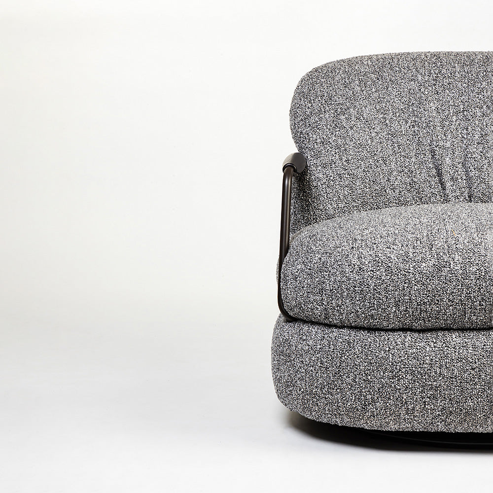 Sebum Boucle Swivel Chair