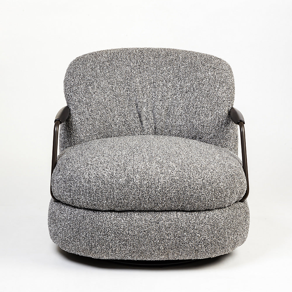 Sebum Boucle Swivel Chair