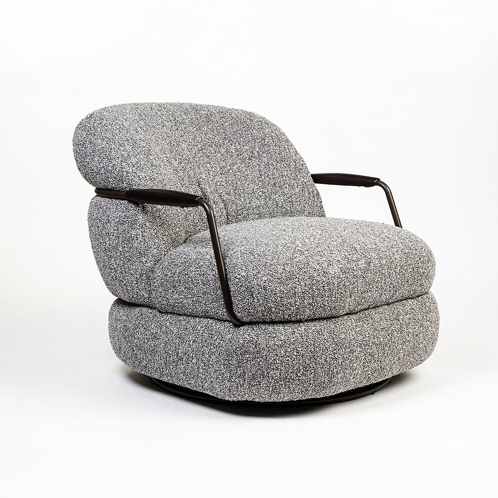Sebum Boucle Swivel Chair
