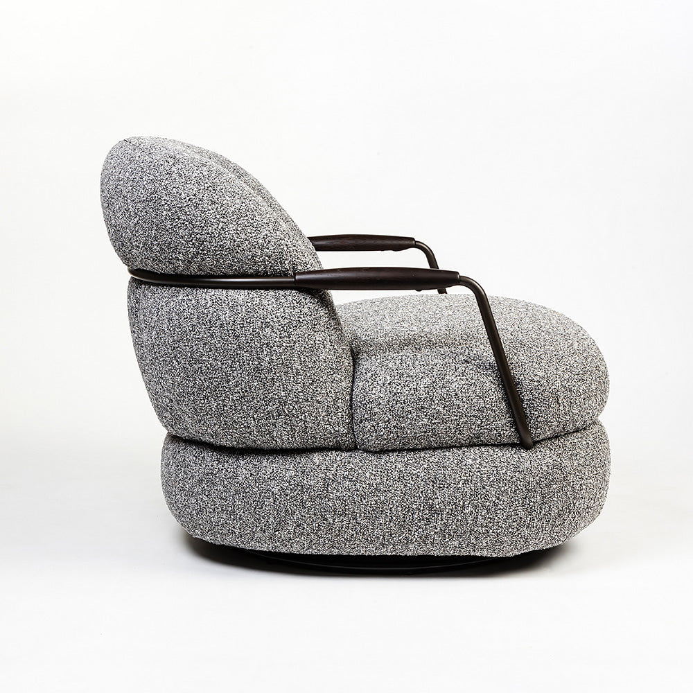 Sebum Boucle Swivel Chair