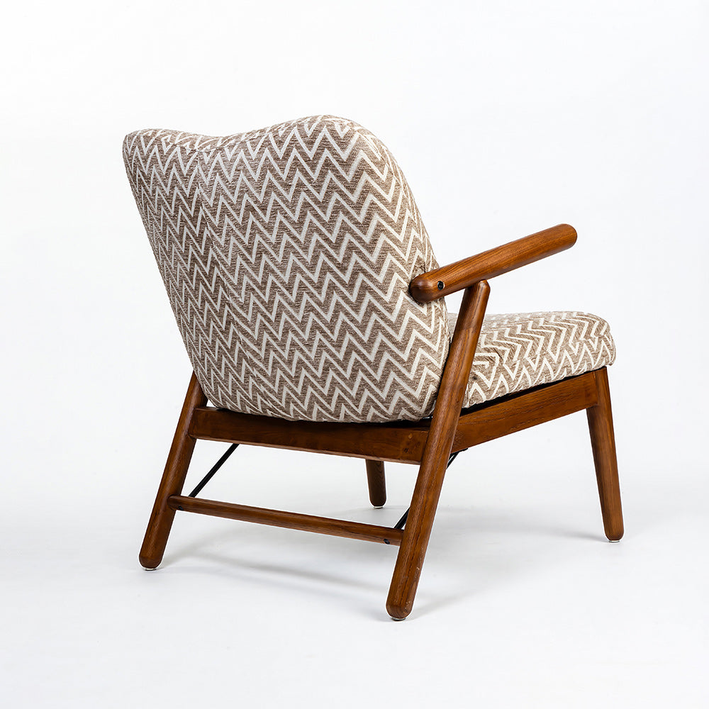 Thundon Cotton Chair with Wood